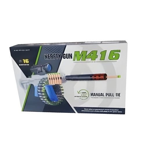 M416 Soft Bullet Toy Gun – Manual Pull