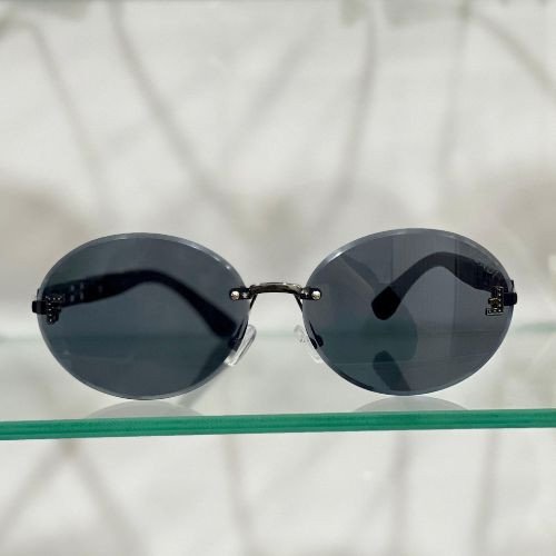 Fendi Round Rimless Sunglasses – Black/Grey