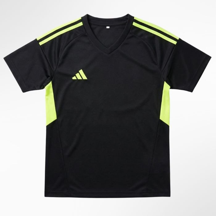 Adidas Black Sports T-Shirt with Neon Accents