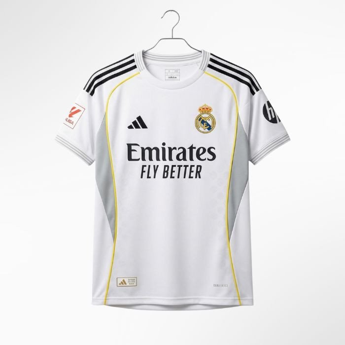 Real Madrid White Football Jersey – Home Edition