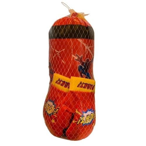 Kids Boxing Set with Punching Bag & Gloves – Red
