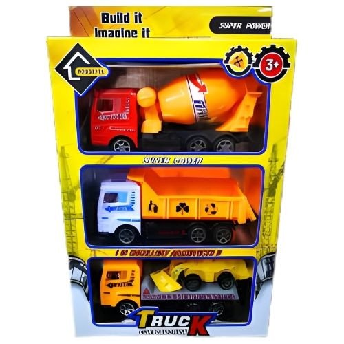 Construction Truck Set – 3 Pieces