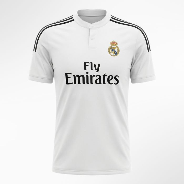 Real Madrid White Football Jersey – Classic Edition